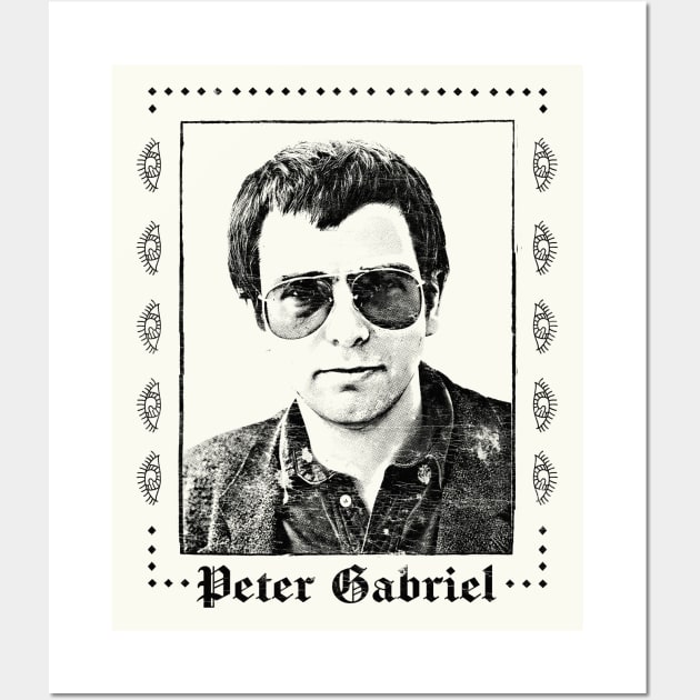 Peter Gabriel 80s Aesthetic Fan Art Design Wall Art by DankFutura